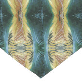 秋カラフル抽象芸術リーフアートグリーンイエローブラウン ロングテーブルランナー (コーナー)