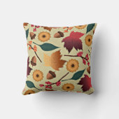 秋カラフル模様 クッション (裏面)