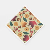 秋カラフル模様 スタンダードランチョンナプキン (角)