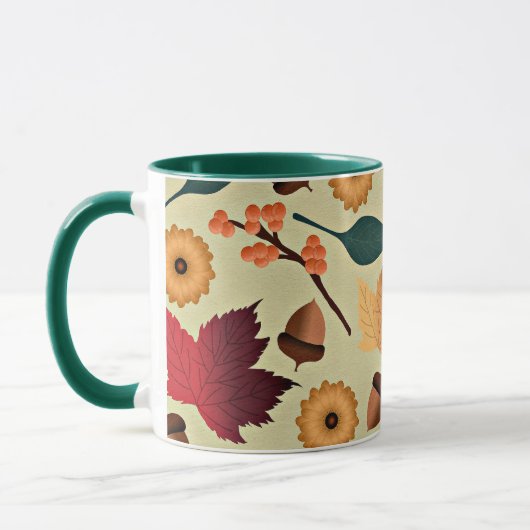 秋カラフル模様 マグカップ (左)