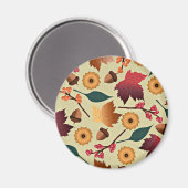 秋カラフル模様 マグネット (正面/裏面)