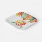 秋カラフル秋の砂糖漬けアップルパーティー ペーパープレート (傾斜あり)