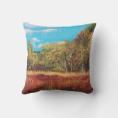 秋カラフル秋の風景装飾用クッション クッション (裏面)