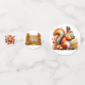 秋カラフル秋をテーマにしたシーン コンフェッティ (正面)