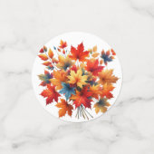 秋カラフル秋をテーマにしたシーン コンフェッティ (スモール正面)