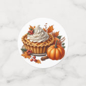 秋カラフル秋をテーマにしたシーン コンフェッティ (スモール正面)