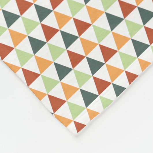 秋カラフル秋幾何学模様 フリースブランケット (角)