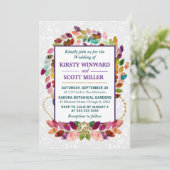 秋カラフル紅葉結婚ズ 招待状 (スタンド正面)