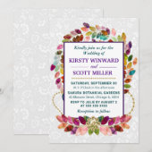 秋カラフル紅葉結婚ズ 招待状 (正面/裏面)