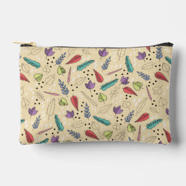 秋カラフル葉メドレー アクセサリーポーチ