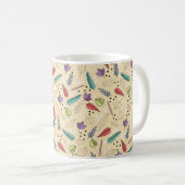 秋カラフル葉メドレー コーヒーマグカップ (正面右)