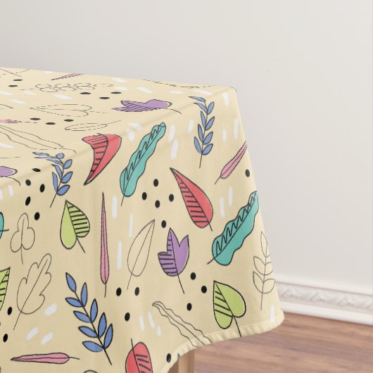 秋カラフル葉メドレー テーブルクロス (インサイチュ)