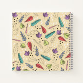 秋カラフル葉メドレー ノートブック (裏面)