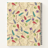 秋カラフル葉メドレー ノートブック (裏面)