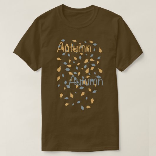 秋カラフル葉 Tシャツ (デザイン正面)