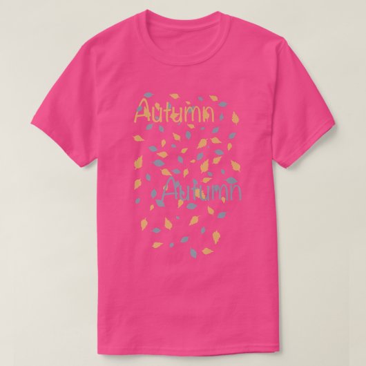 秋カラフル葉 Tシャツ (デザイン正面)