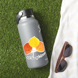 秋カラフル《植物》アスペンリーフ写真カスタム シール