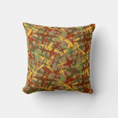 秋カラーおもしろい（星） クッション (正面)