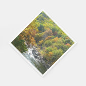 秋カラーアットオヒオピレ州パーク スタンダードランチョンナプキン (角)