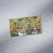 秋カラーアットオヒオピレ州パーク マグネット名刺 (インサイチュ)