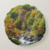 秋カラーアットオヒオピレ州パーク ラウンドクッション (裏面)