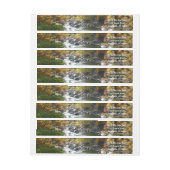 秋カラーアットオヒオピレ州パーク ラップアラウンドラベル (シート)