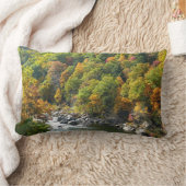 秋カラーアットオヒオピレ州パーク ランバークッション (ブランケット)