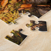 秋カラージェファーソンブルック |白い山 ジグソーパズル (側面)