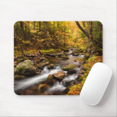 秋カラージェファーソンブルック |白い山 マウスパッド (マウス)