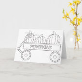 秋カラーマイグリーティングカード カード (黄色い花)