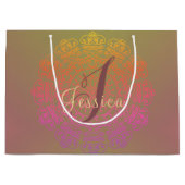 秋カラーマンダラモノグラム抱き枕 ラージペーパーバッグ (正面)