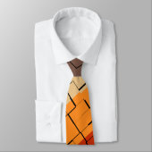 秋カラー抽象芸術パターン ネクタイ (タイ)