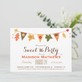 秋カラー離れズバンティンスウィート16バースデーパーティー 招待状 (スタンド正面)