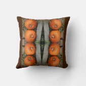 秋カントリーパンプキンペア抽象芸術 クッション (裏面)