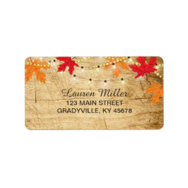 秋カントリーライト住所 シール標準サイズ ラベル