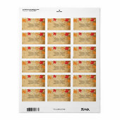 秋カントリーライト住所 シール標準サイズ ラベル (フルシート)