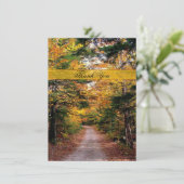 秋カントリーロードサンキューノートカード サンキューカード (スタンド正面)