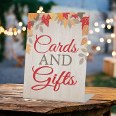 秋カード及びギフトブライダル又は結婚の 台座サイン