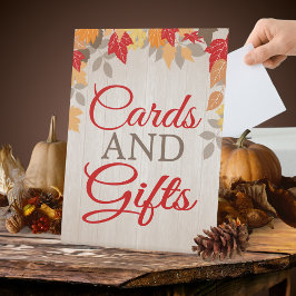 秋カード及びギフトブライダル又は結婚の 台座サイン