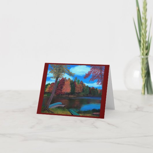 秋カード ノートカード (正面)