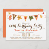 秋カ離れラーフの誕生日パーティー 招待状 (正面/裏面)