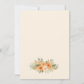 秋ガーデンエレガントフローラブライダルシャワー 招待状 (裏面)