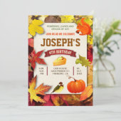 秋ガーデンカラフルオータムカボキンバースデーパーティー 招待状 (スタンド正面)