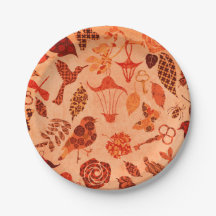 秋ガーデンコラージュ素朴な秋のヴィンテージオレンジ