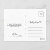 秋ガーデンワイルドフラワーありがとう ポストカード (裏面)