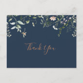 秋ガーデンワイルドフラワーありがとう ポストカード (正面)