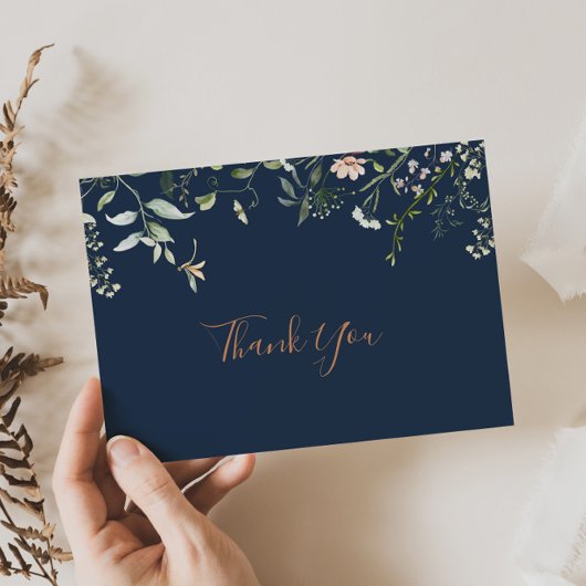 秋ガーデンワイルドフラワーありがとう ポストカード