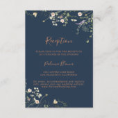 秋ガーデンワイルドフラワーウェディング エンクロージャーカード (正面)