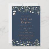 秋ガーデンワイルドフラワーウェディング 招待状 (正面)