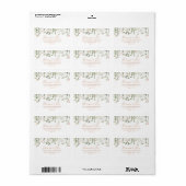 秋ガーデンワイルドフラワーウェディングRSVP住所 シール (フルシート)